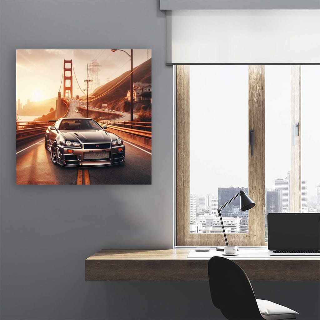 Nissan Skyline Gtr R34 Ro Wall Art