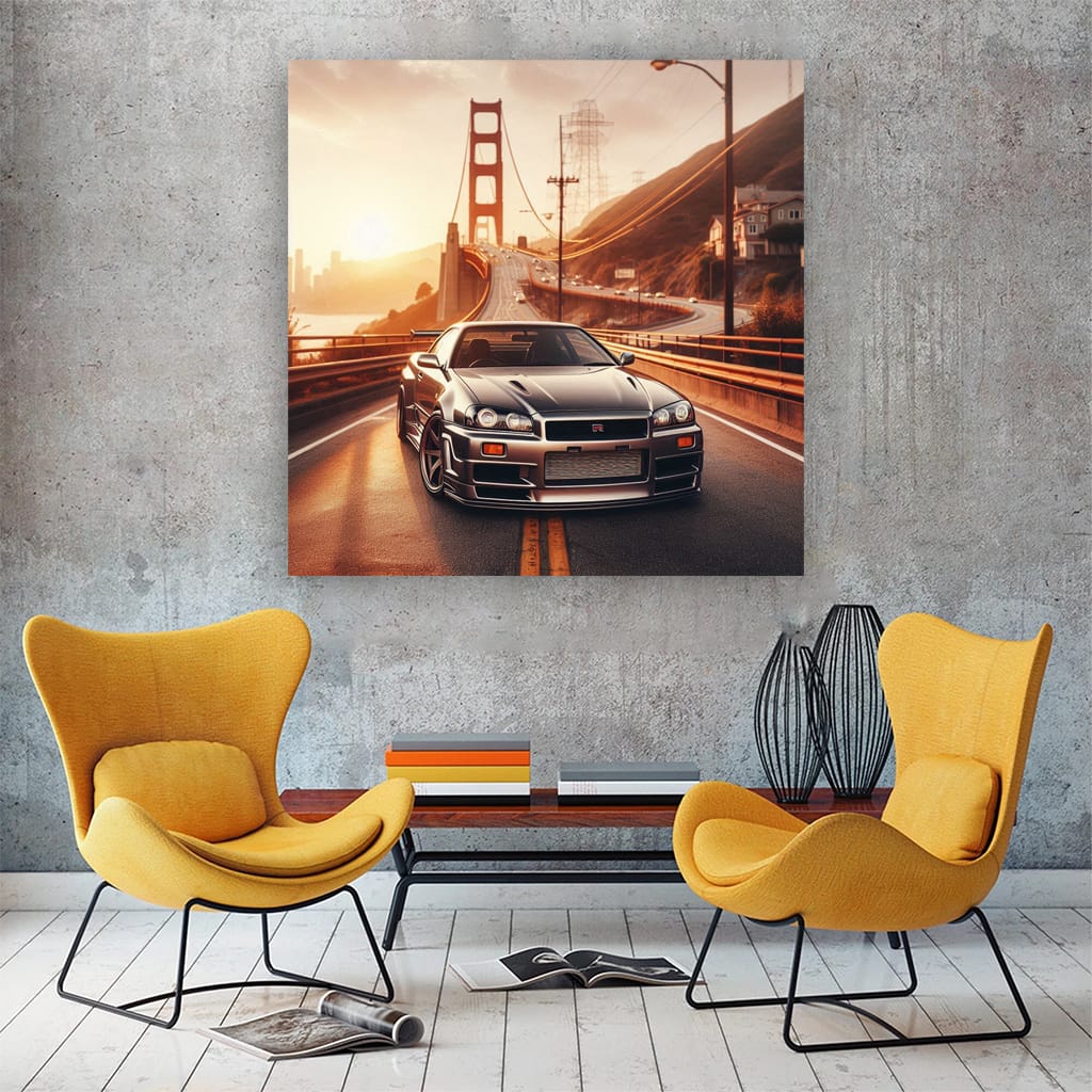 Nissan Skyline Gtr R34 Ro Wall Art