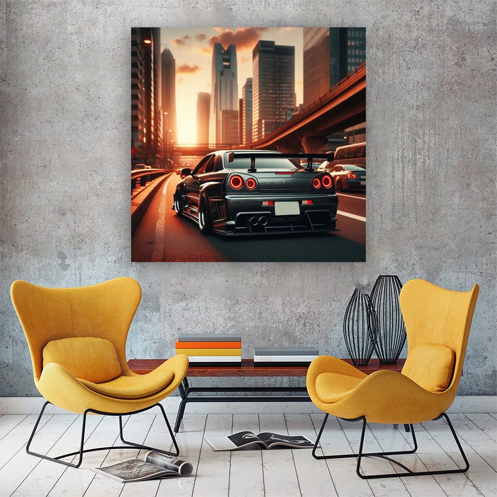 Nissan Skyline GT-R R34 on Road - Iconic Performance Legend