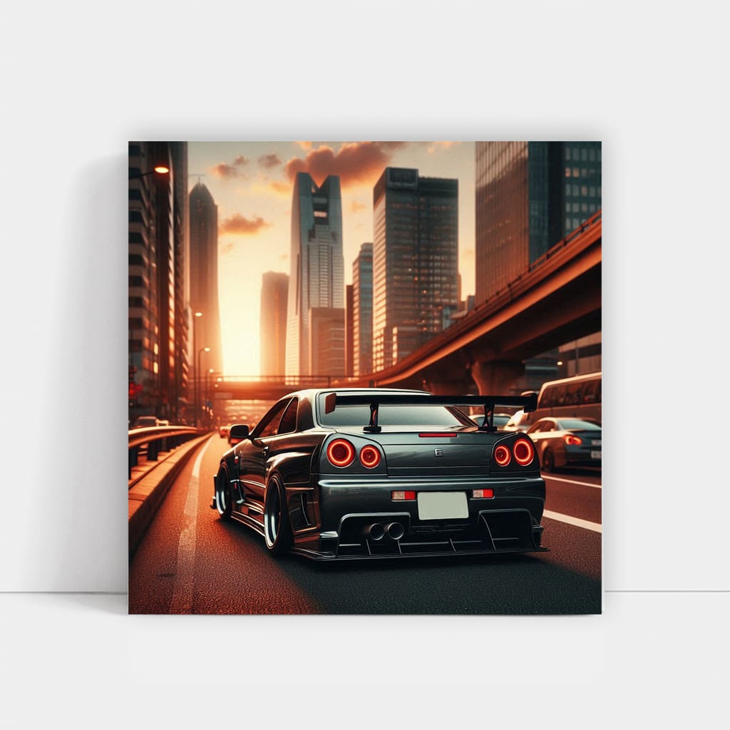 Nissan Skyline GT-R R34 on Road - Iconic Performance Legend