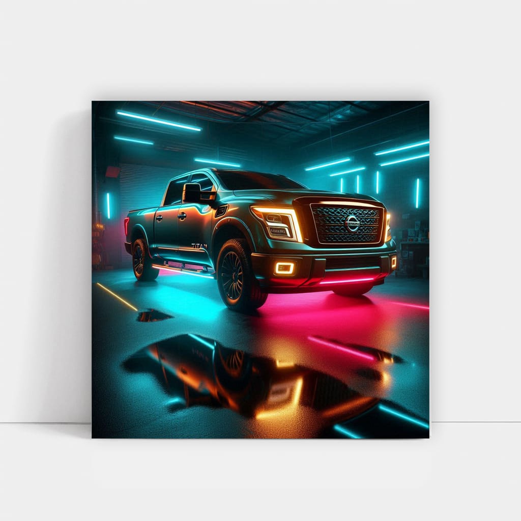 Nissan Titan Neon - Bold and Bright Pickup Truck