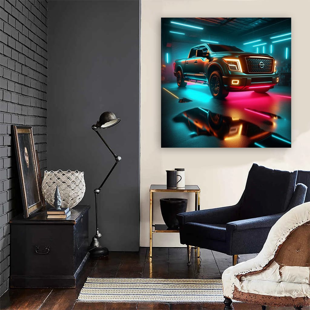 Nissan Titan Neon - Bold and Bright Pickup Truck