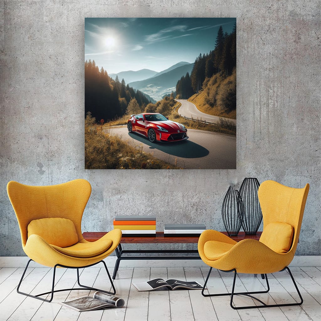 Nissan Z Mounta Wall Art