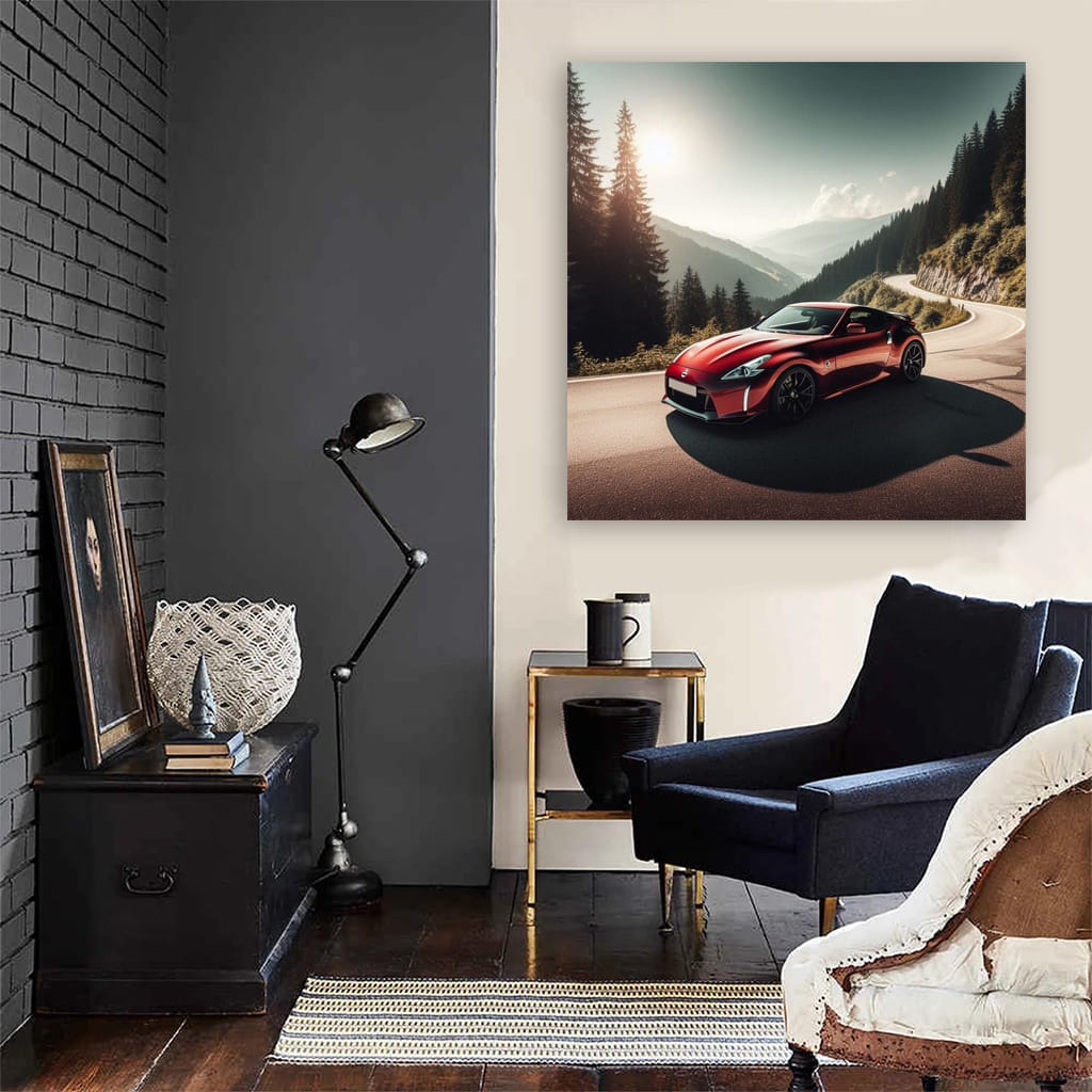 Nissan Z Mountain Wall Art