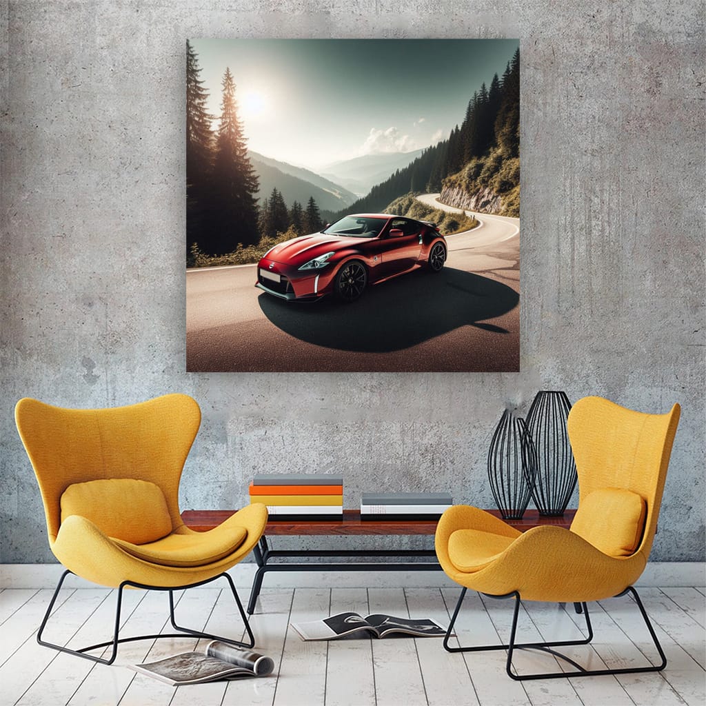 Nissan Z Mountain Wall Art