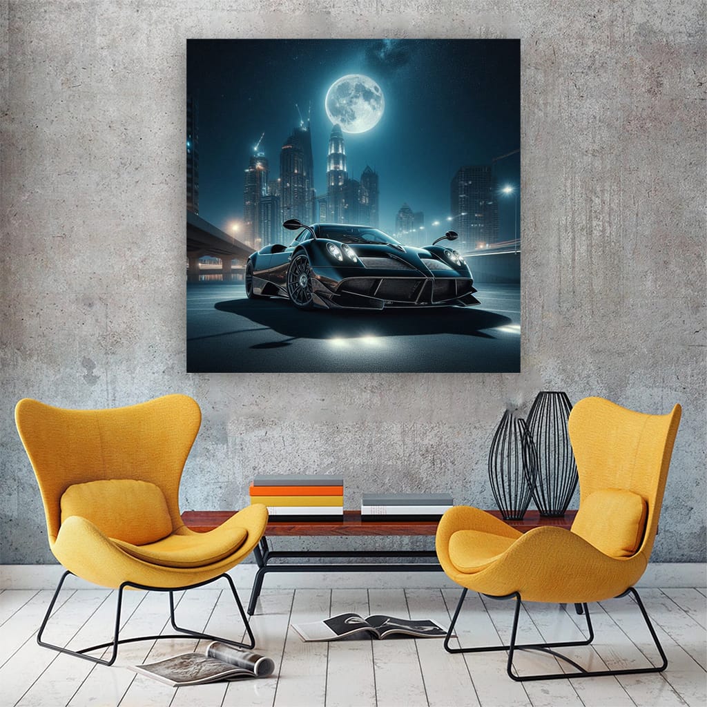 Pagani Huayra Night Wall Art