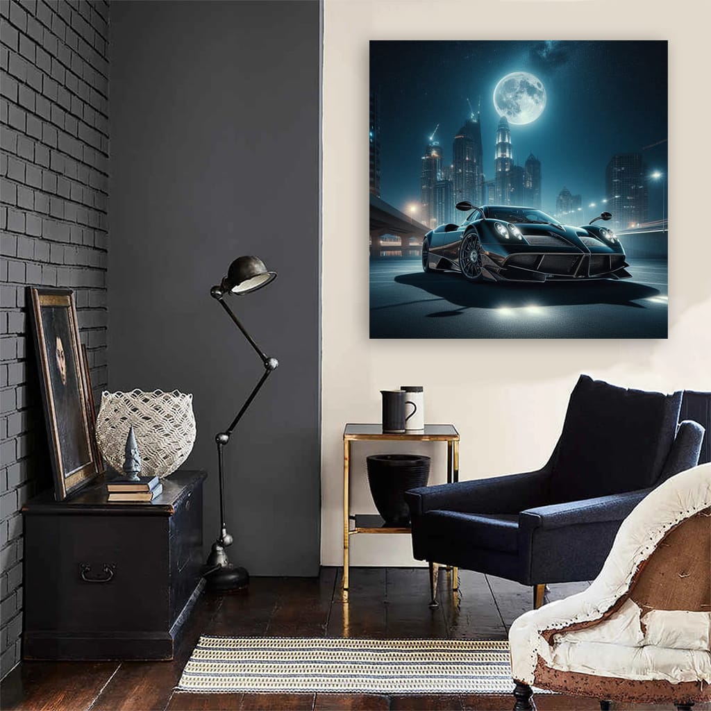 Pagani Huayra Night Wall Art