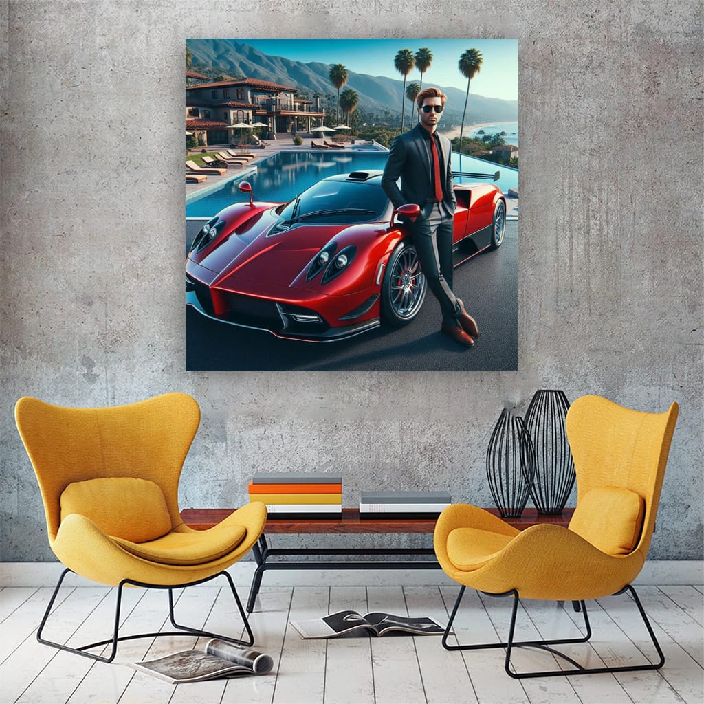 Pagani Zonda Luxury Li Wall Art