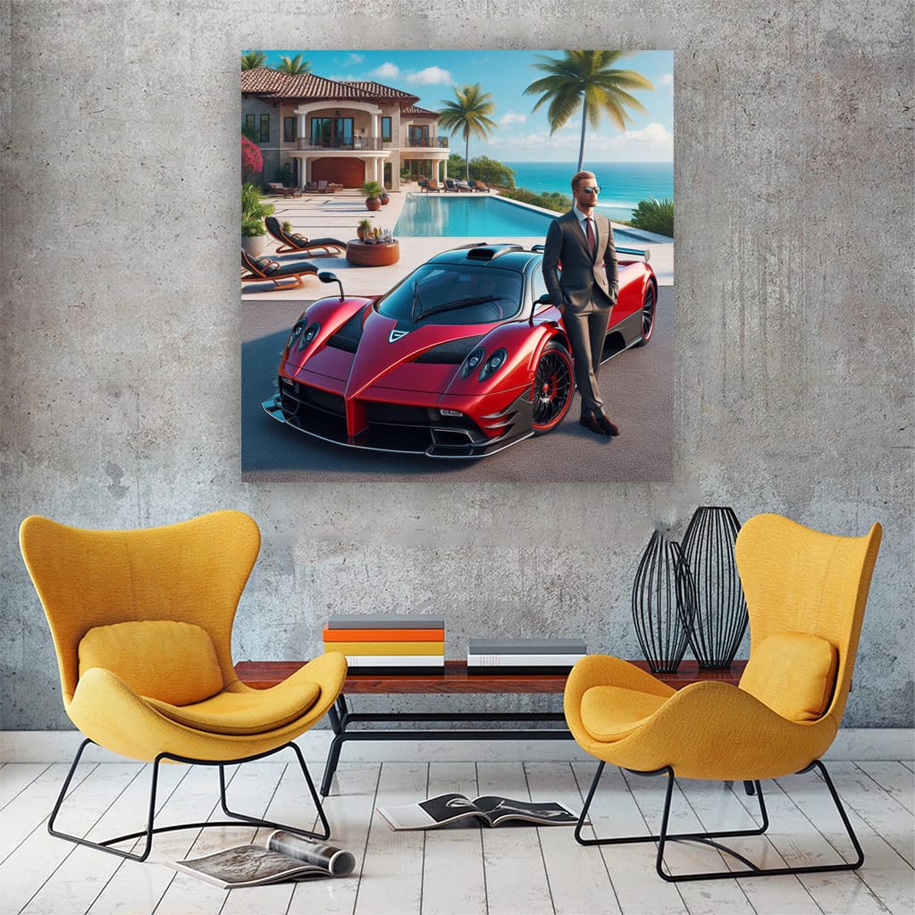 Pagani Zonda Luxury Life Wall Art