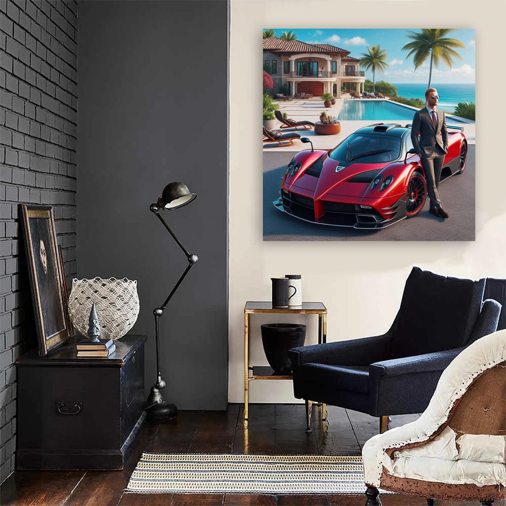 Pagani Zonda Luxury Life Wall Art