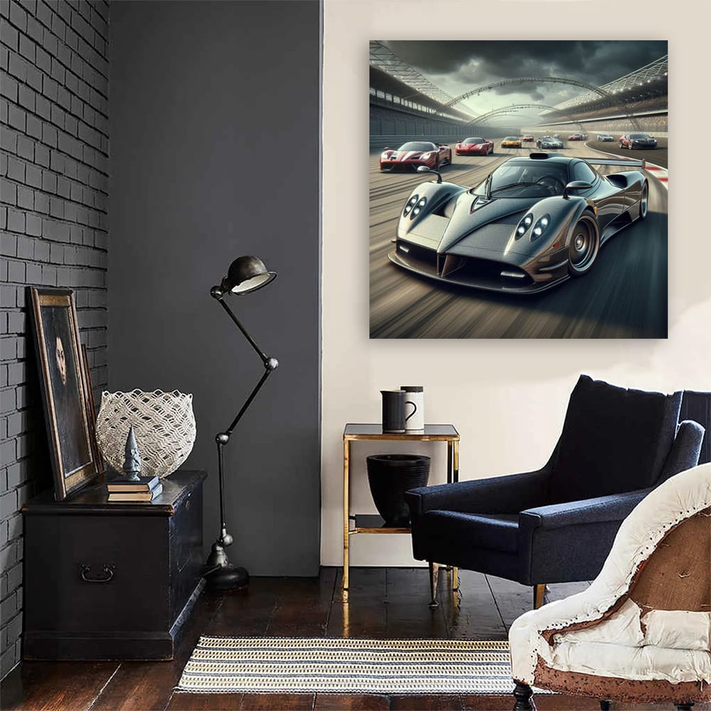 Pagani Zonda Race Ring Wall Art