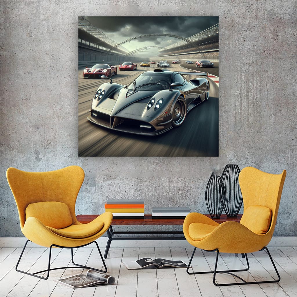 Pagani Zonda Race Ring Wall Art