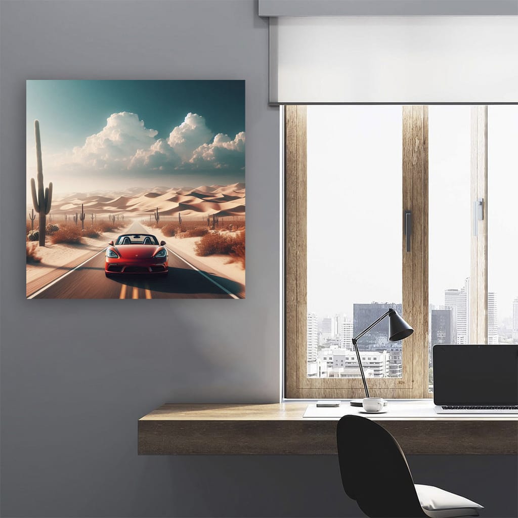 Porsche 718 Boxster in Desert - Blend of Elegance & Power