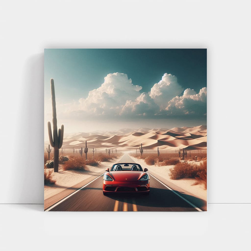 Porsche 718 Boxster in Desert - Blend of Elegance & Power