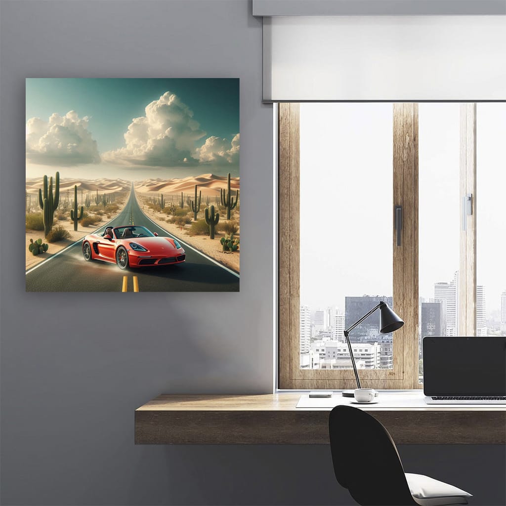 Porsche 718 Boxster Desert Wall Art