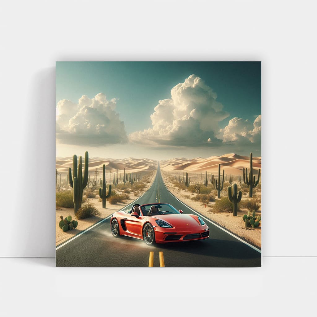 Porsche 718 Boxster Desert Wall Art