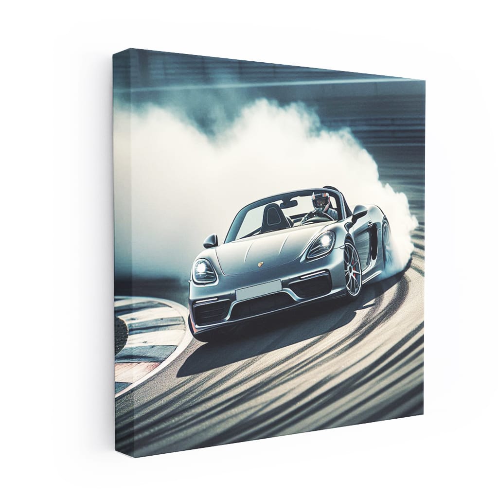 Porsche 718 Boxster Drift Wall Art