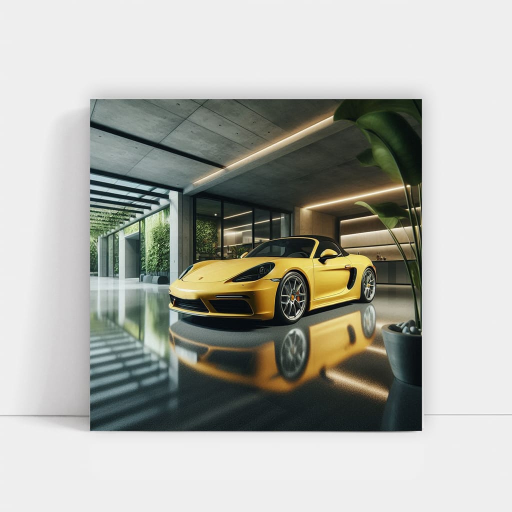 Porsche 718 Boxster in Garage - Sporty Elegance Unleashed