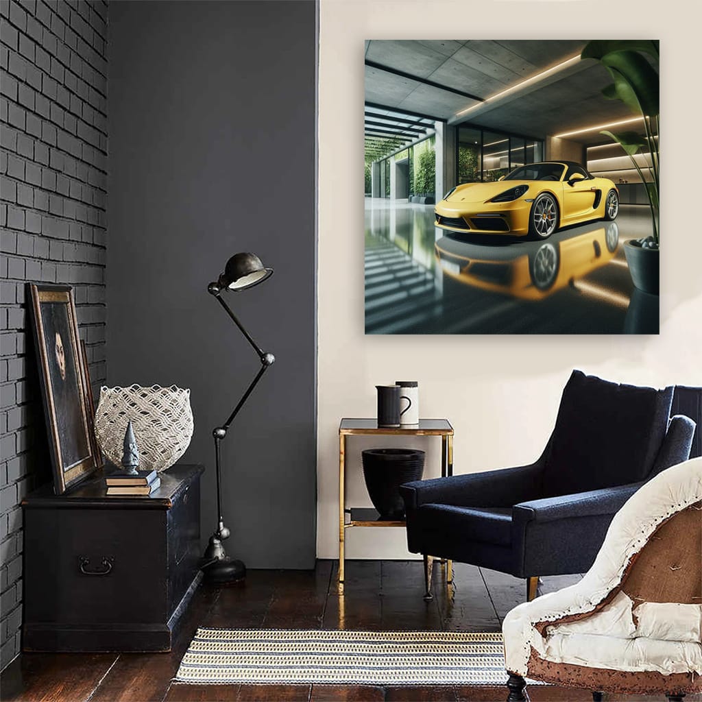 Porsche 718 Boxster in Garage - Sporty Elegance Unleashed