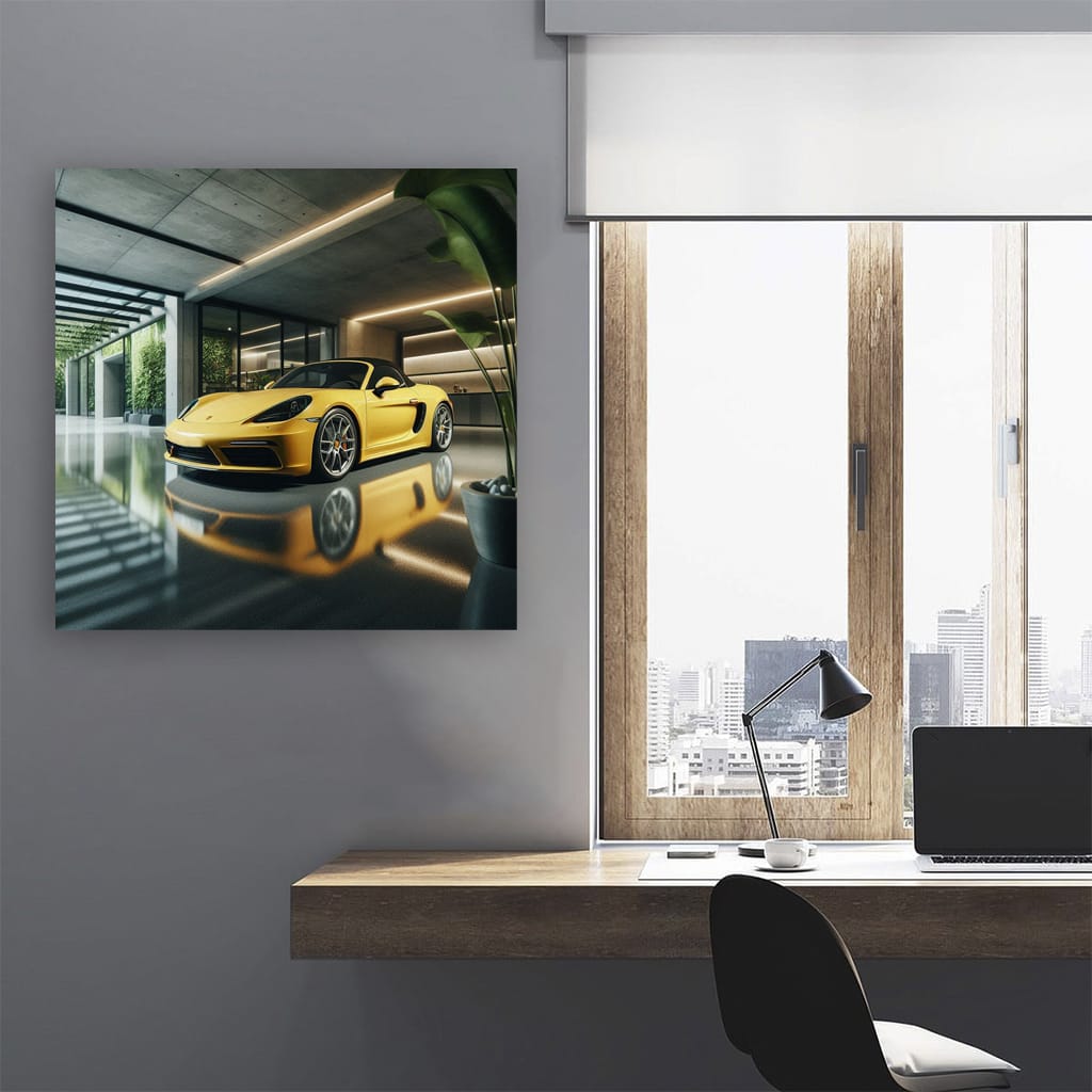 Porsche 718 Boxster Garage Wall Art