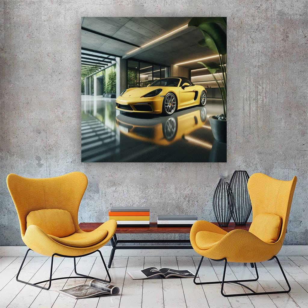 Porsche 718 Boxster Garage Wall Art