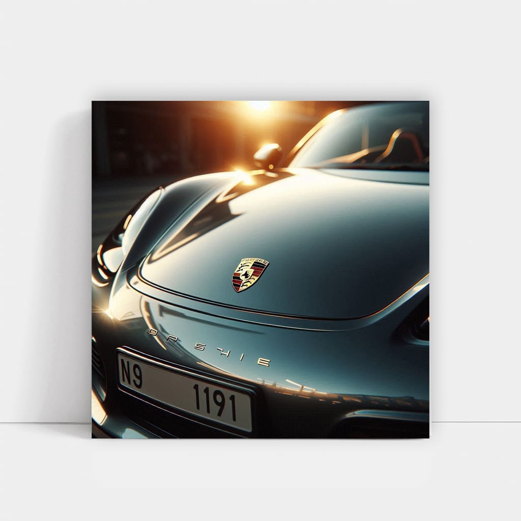 Porsche 718 Boxster Hood Wall Art