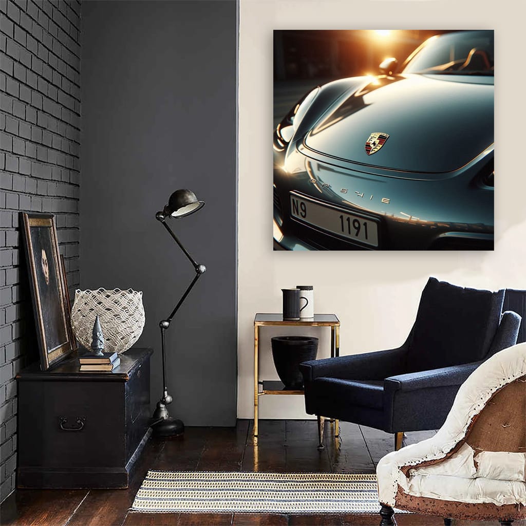 Porsche 718 Boxster Hood Wall Art