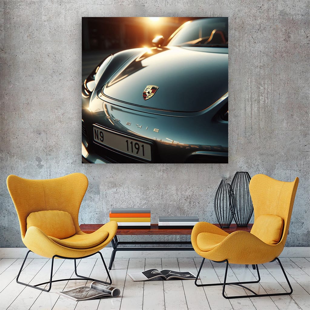 Porsche 718 Boxster Hood Wall Art