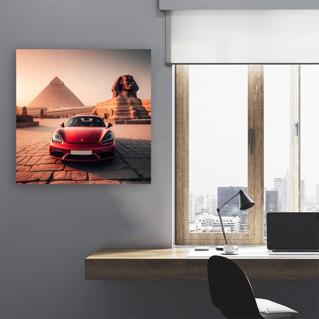 Porsche 718 Cayman Egy Wall Art