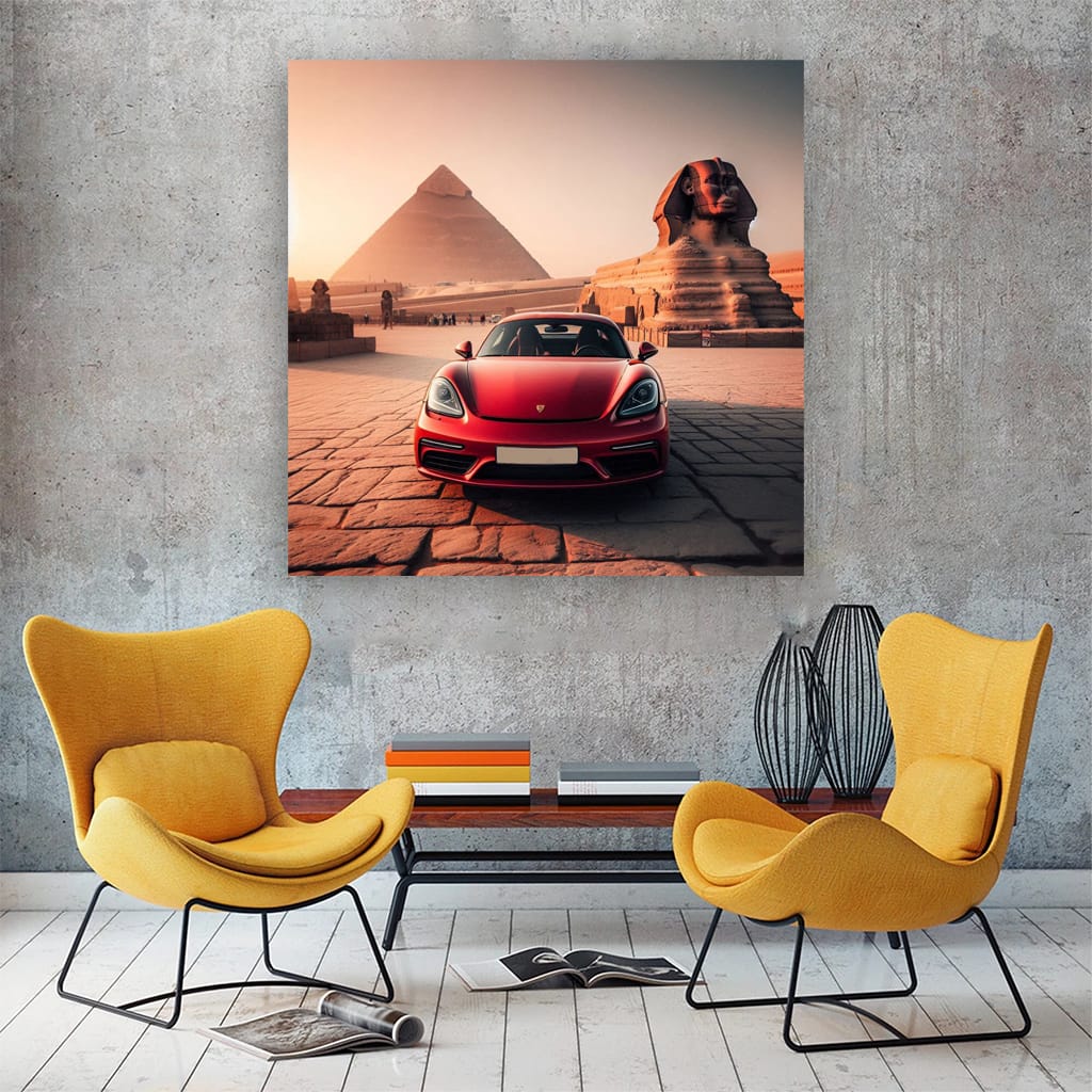 Porsche 718 Cayman Egy Wall Art