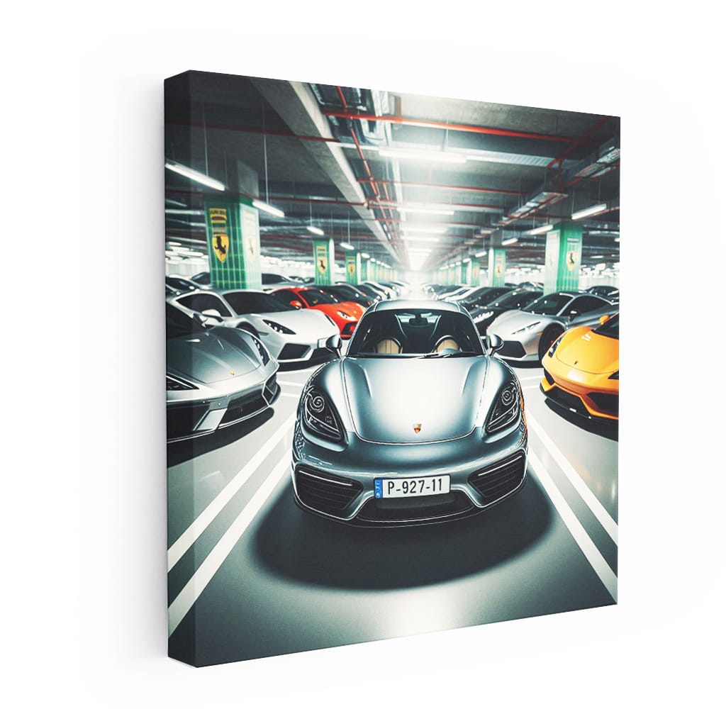 Porsche 718 Cayman Parki Wall Art