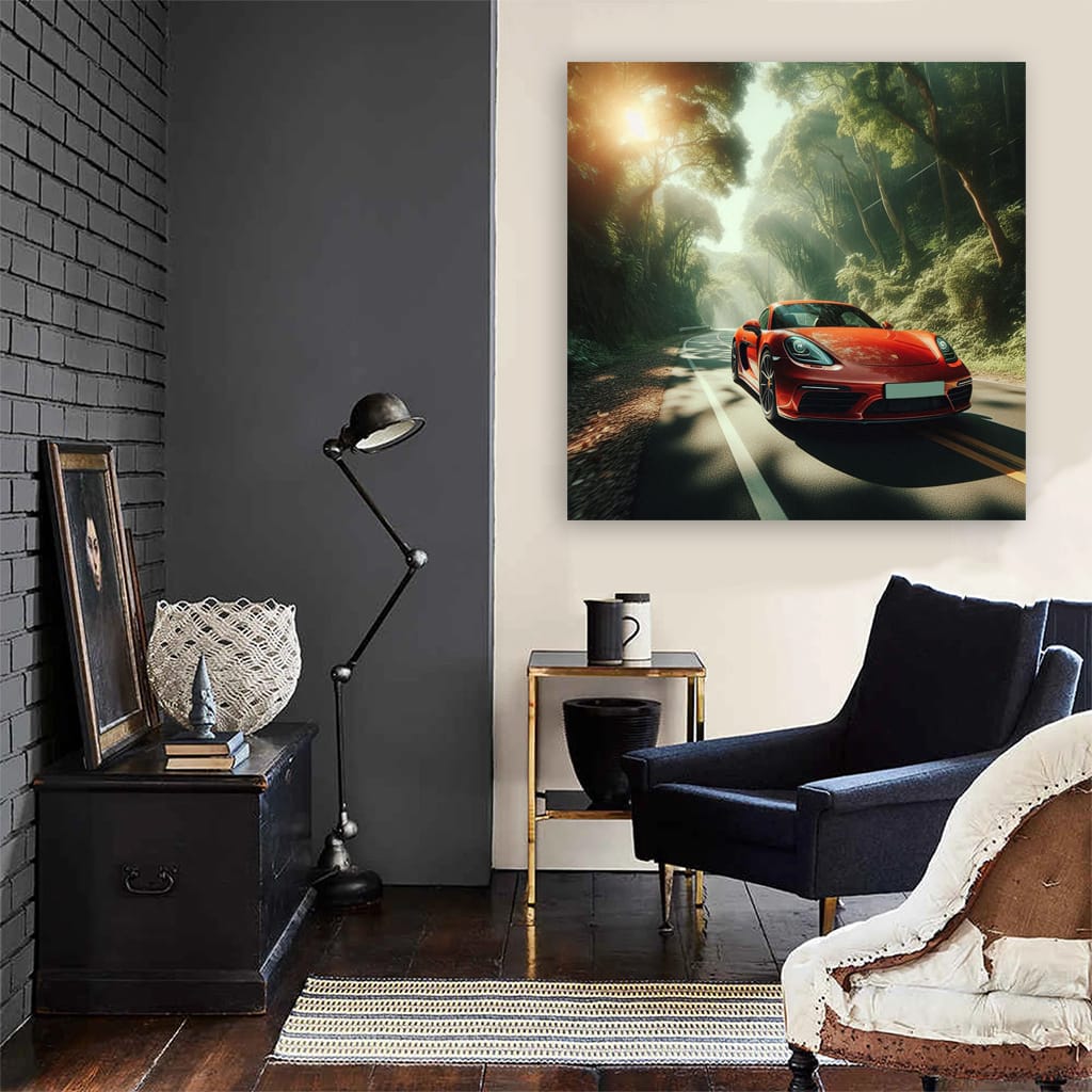 Porsche 718 Cayman Ro Wall Art