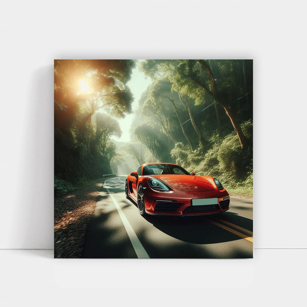 Porsche 718 Cayman Road - Sleek Power and Precision
