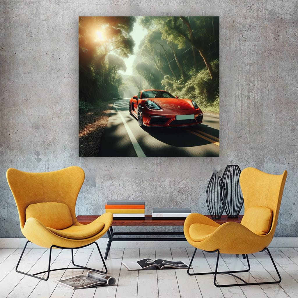 Porsche 718 Cayman Ro Wall Art