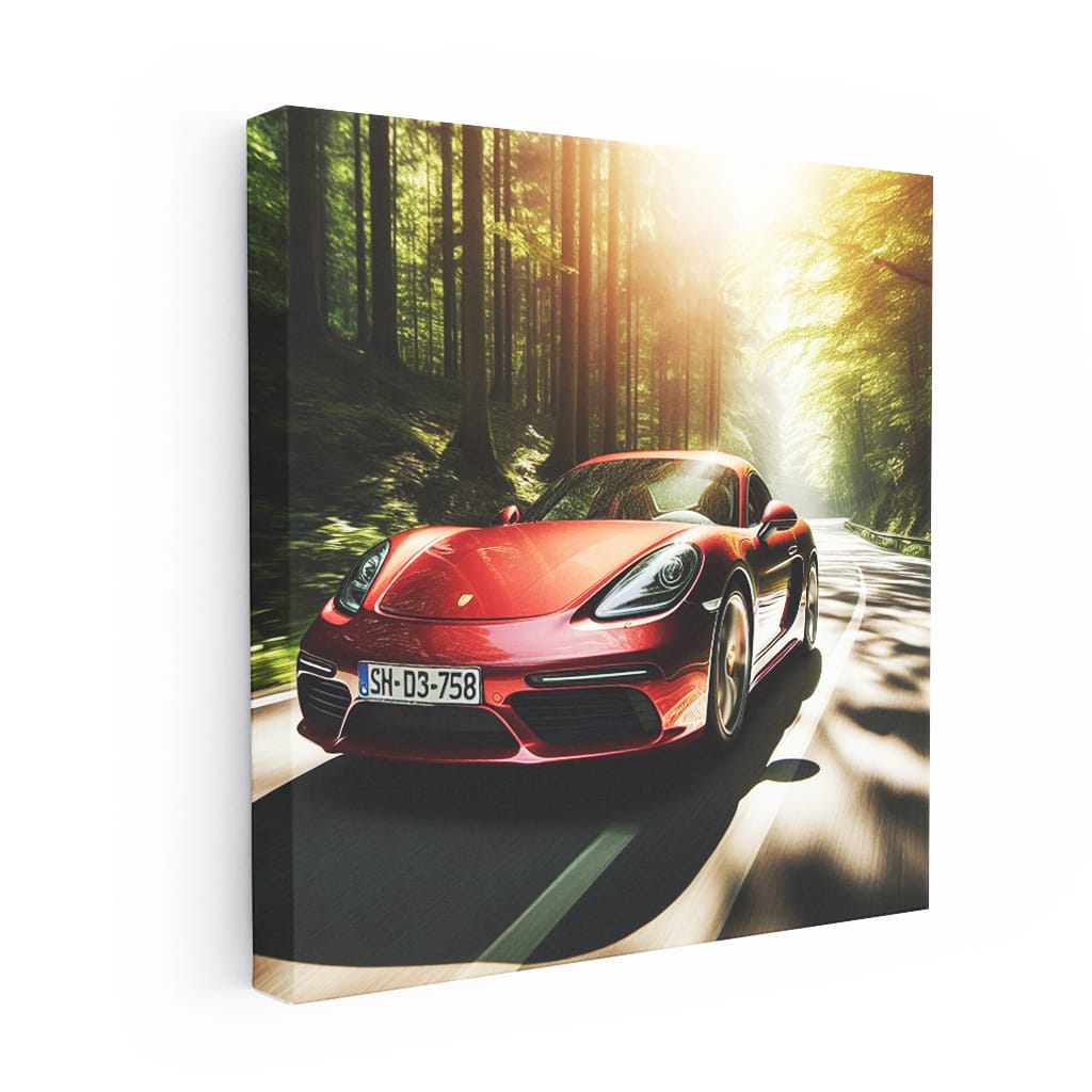 Porsche 718 Cayman Road Wall Art