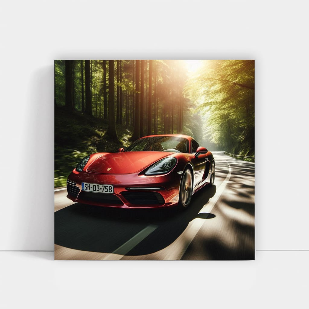 Porsche 718 Cayman Road Wall Art