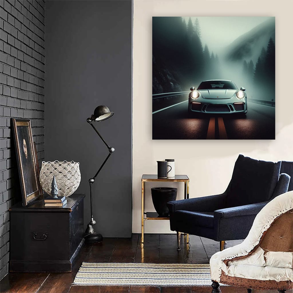 Porsche 911 GT3 in Fog - Precision Meets Power and Elegance