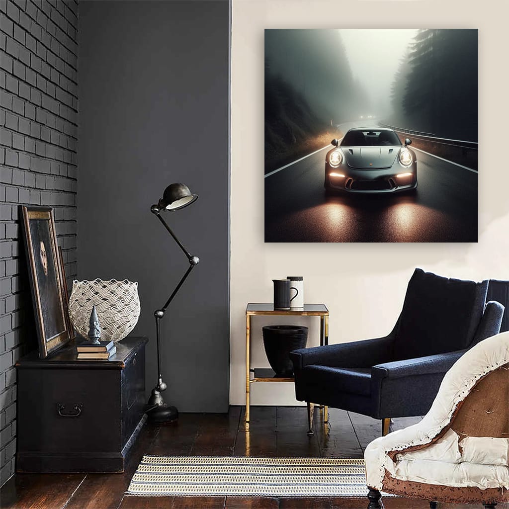 Porsche 911 Gt3 Fog Wall Art