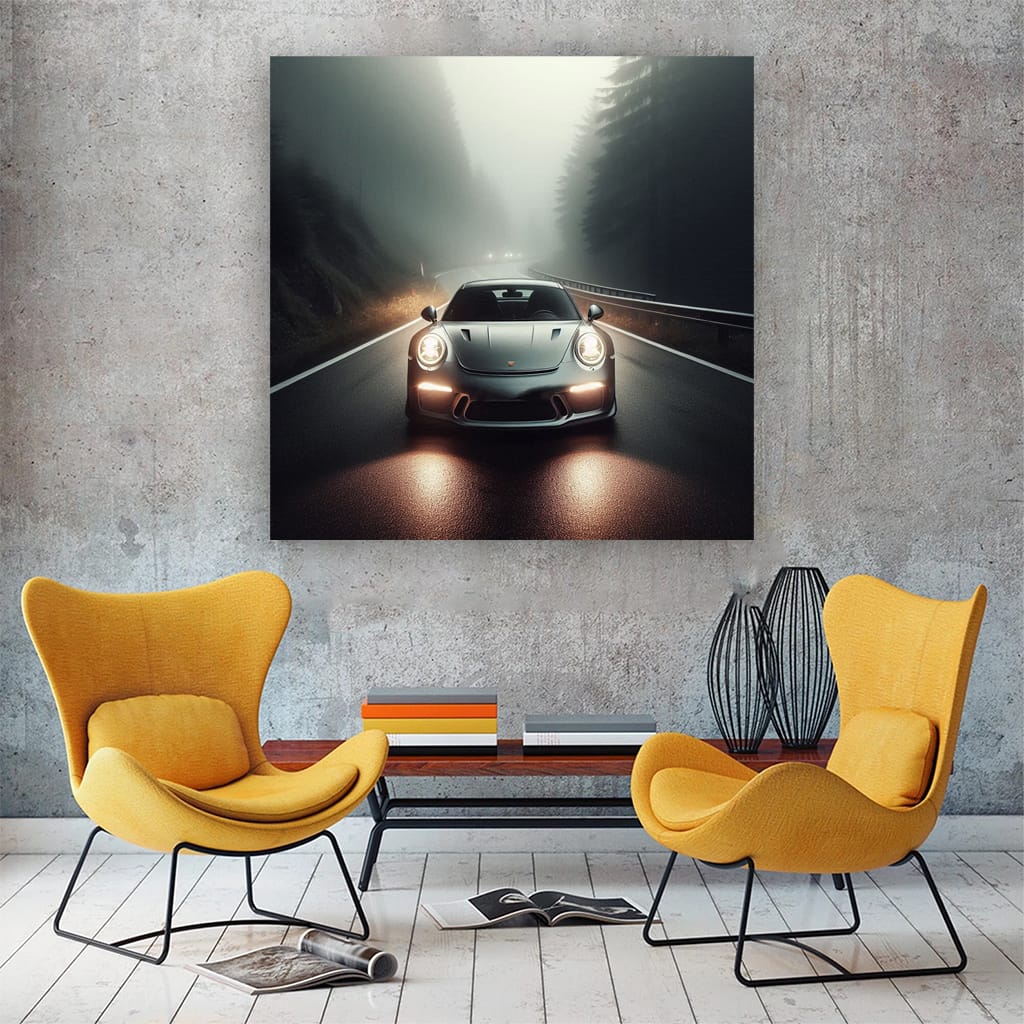 Porsche 911 Gt3 Fog Wall Art