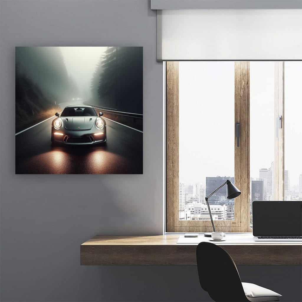 Porsche 911 Gt3 Fog Wall Art