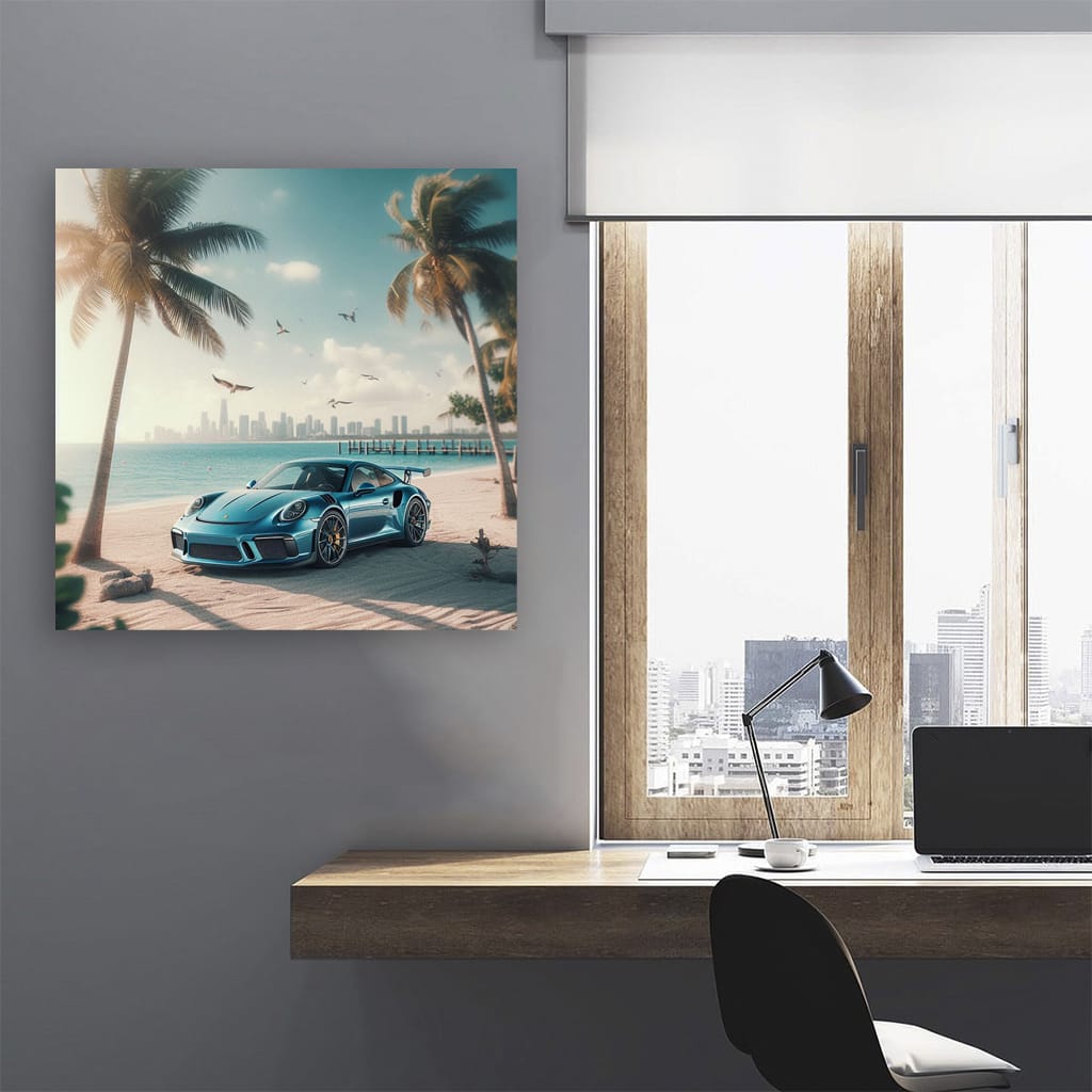 Porsche 911 GT3 on Scenic Beach - High-Performance Luxury