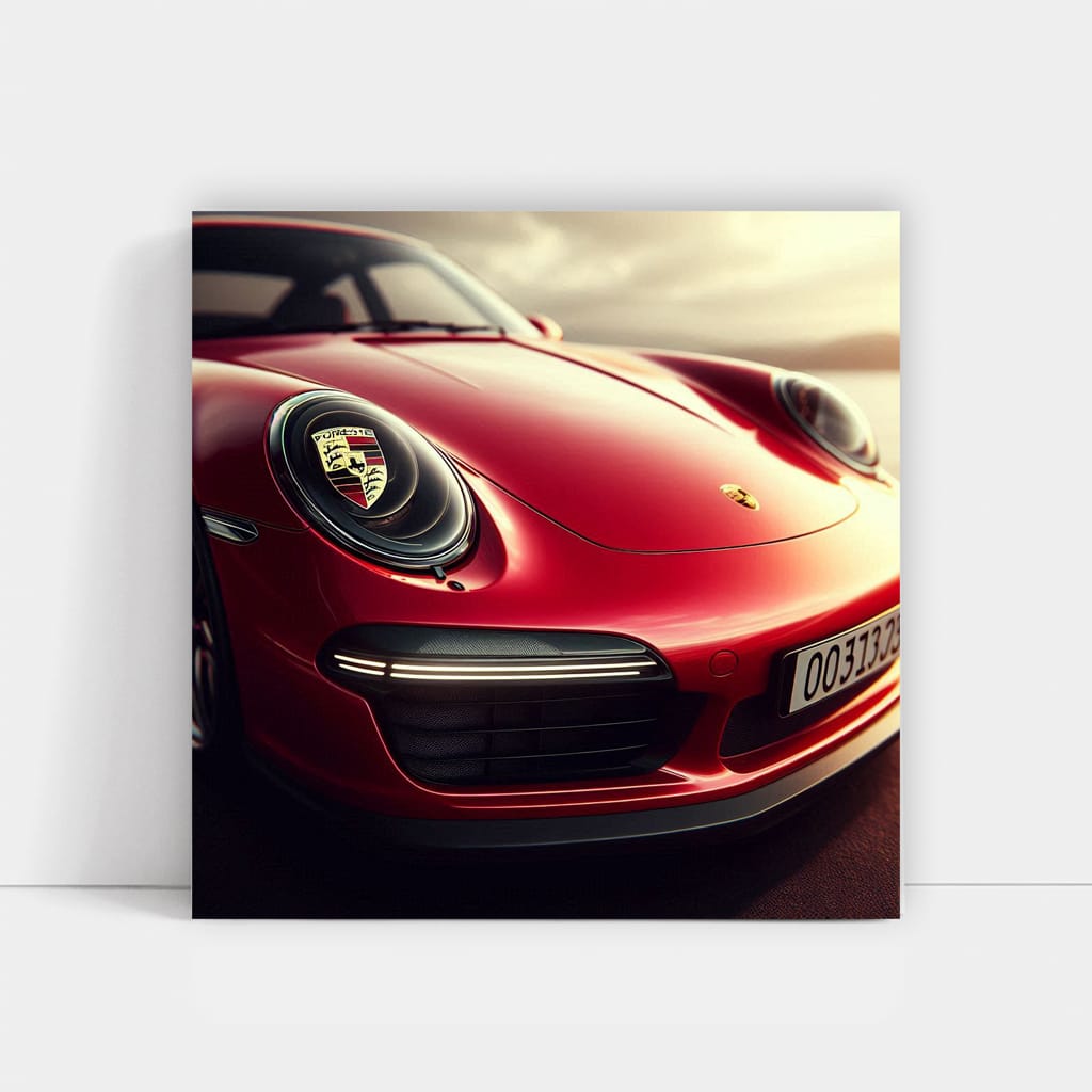 Porsche 911 Hood Wall Art