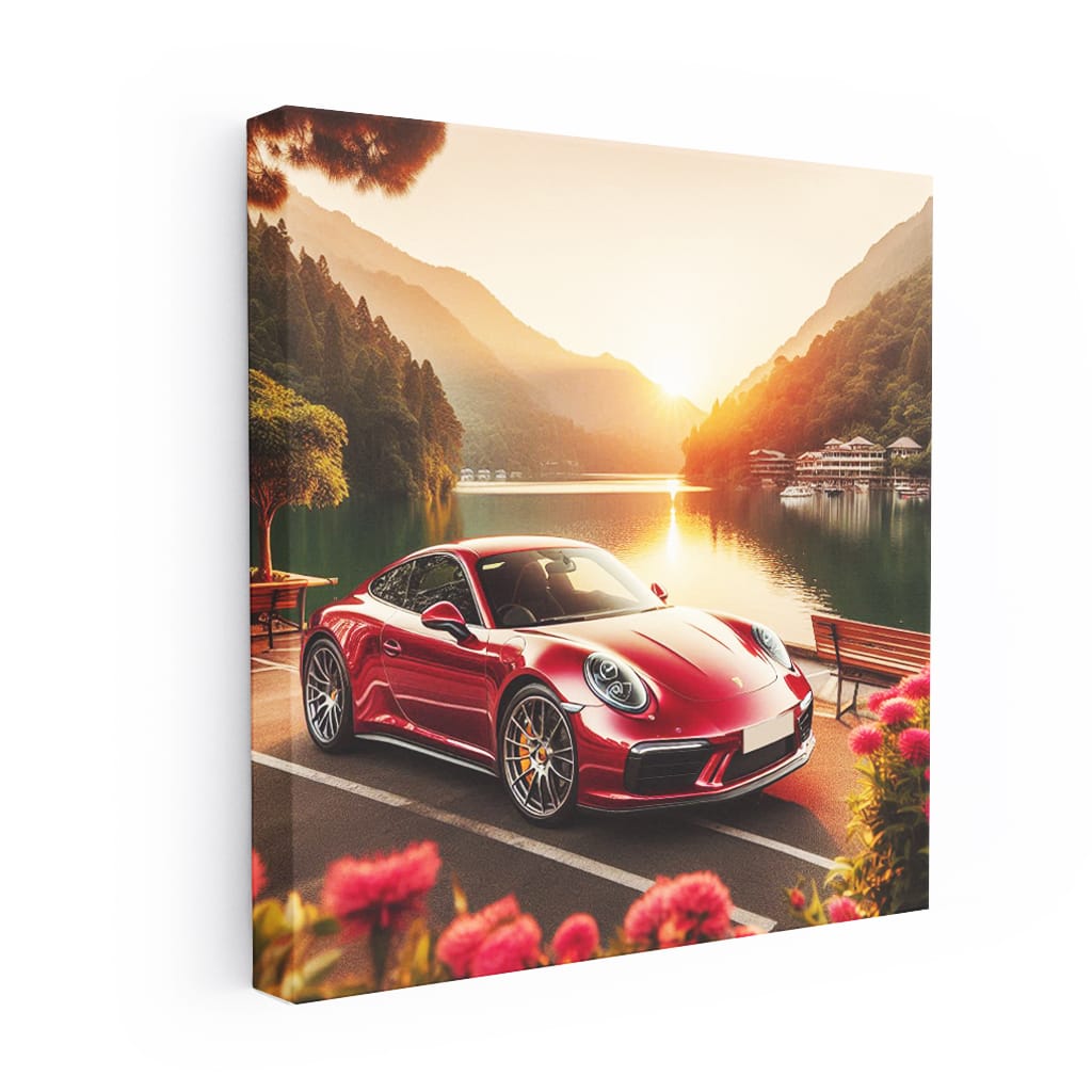 Porsche 911 Lake Wall Art