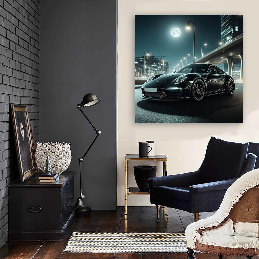 Porsche 911 Nigh Wall Art