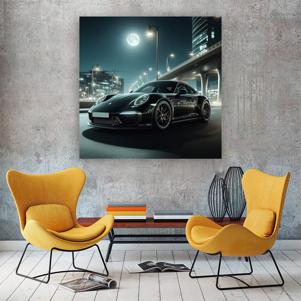 Porsche 911 Nigh Wall Art