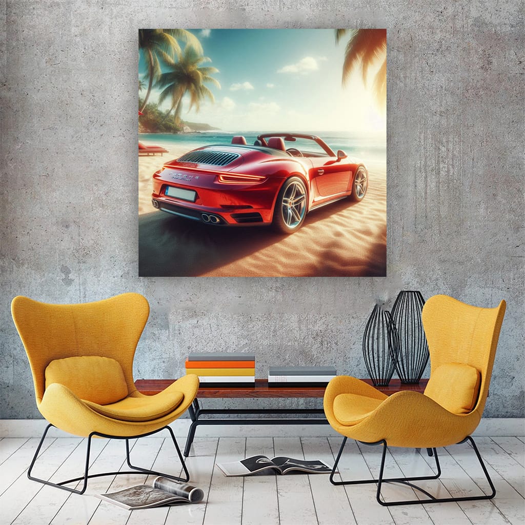 Porsche 911 Sunny Weath Wall Art