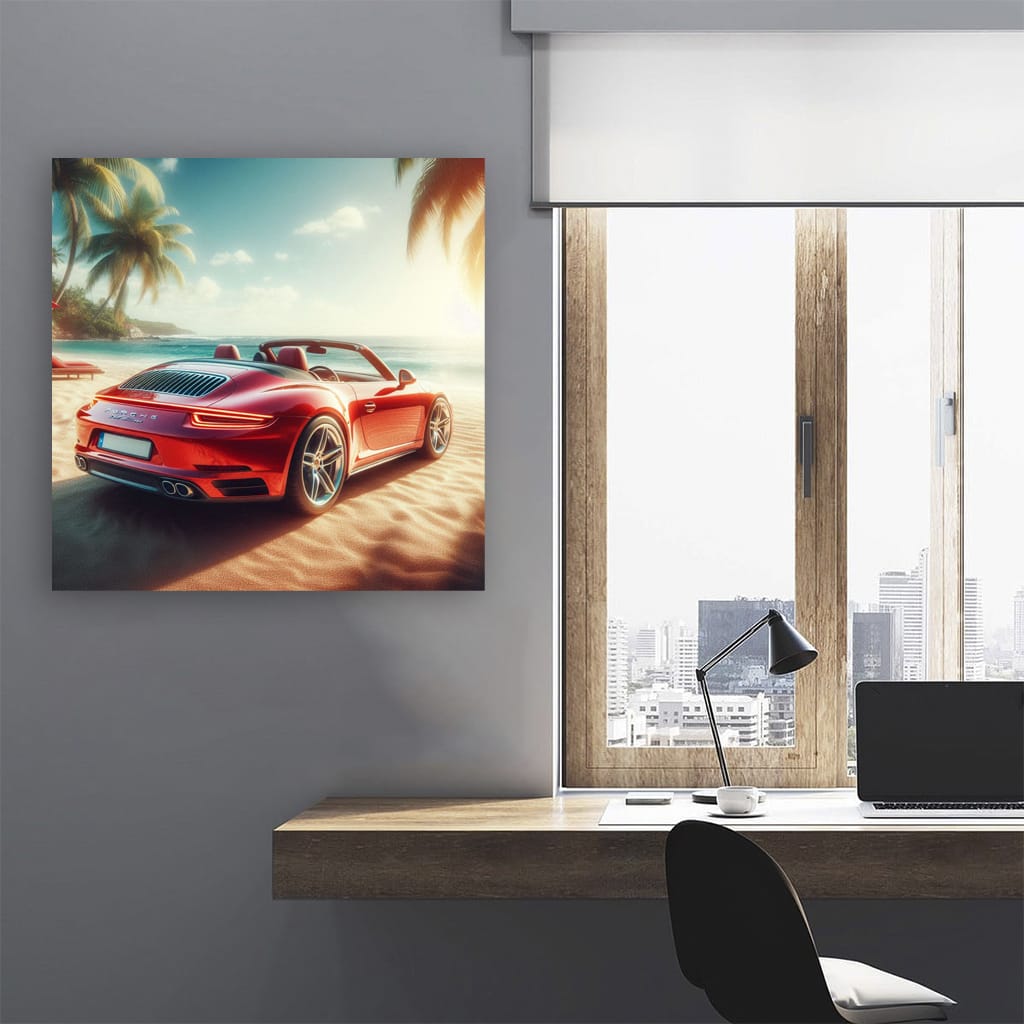 Porsche 911 Sunny Weath Wall Art