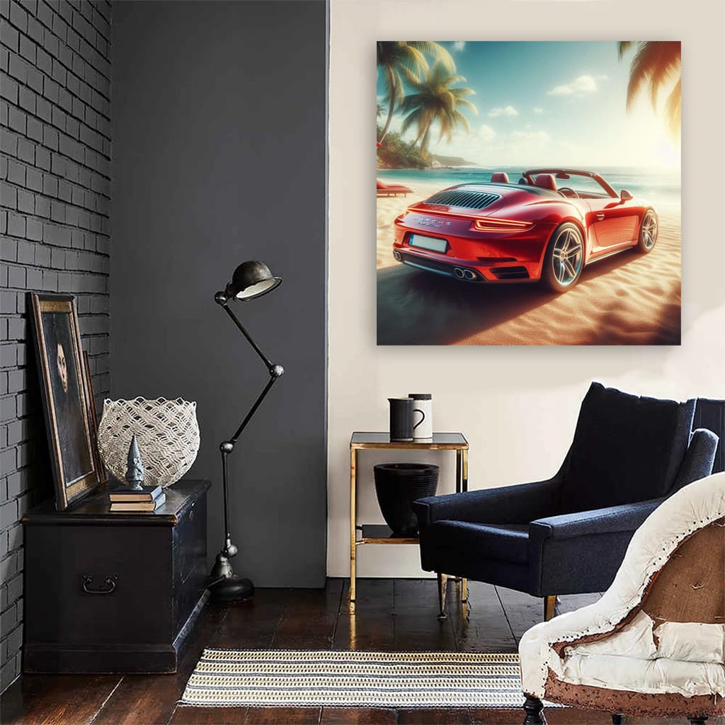 Porsche 911 Sunny Weath Wall Art