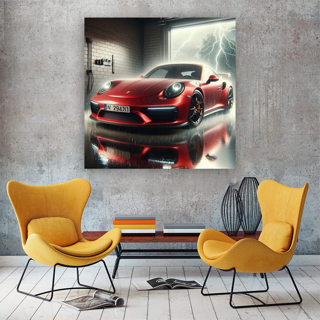 Porsche 911 in Storm - Power Meets Precision