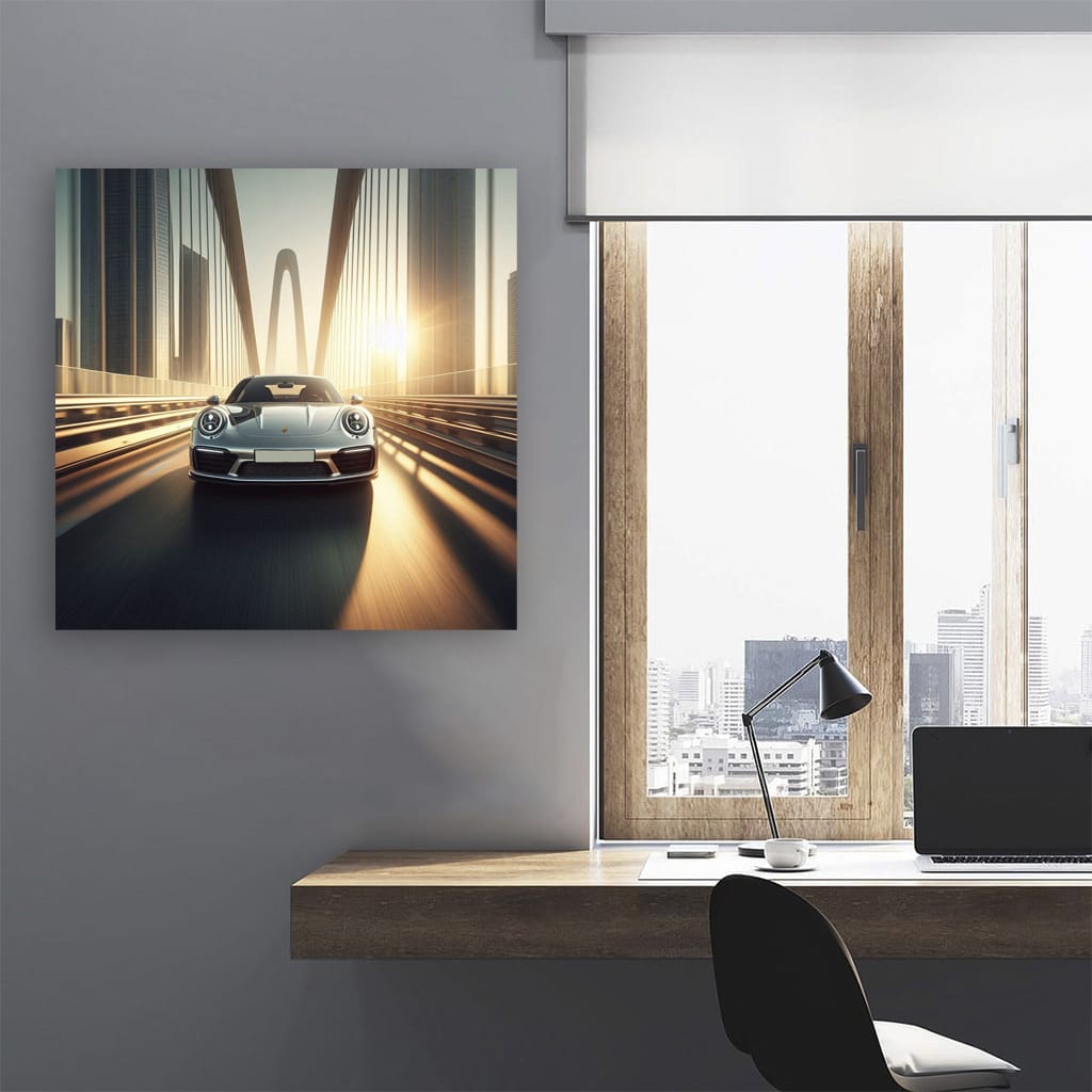 Porsche 911 Turbo S on Bridge - Ultimate Power and Precision